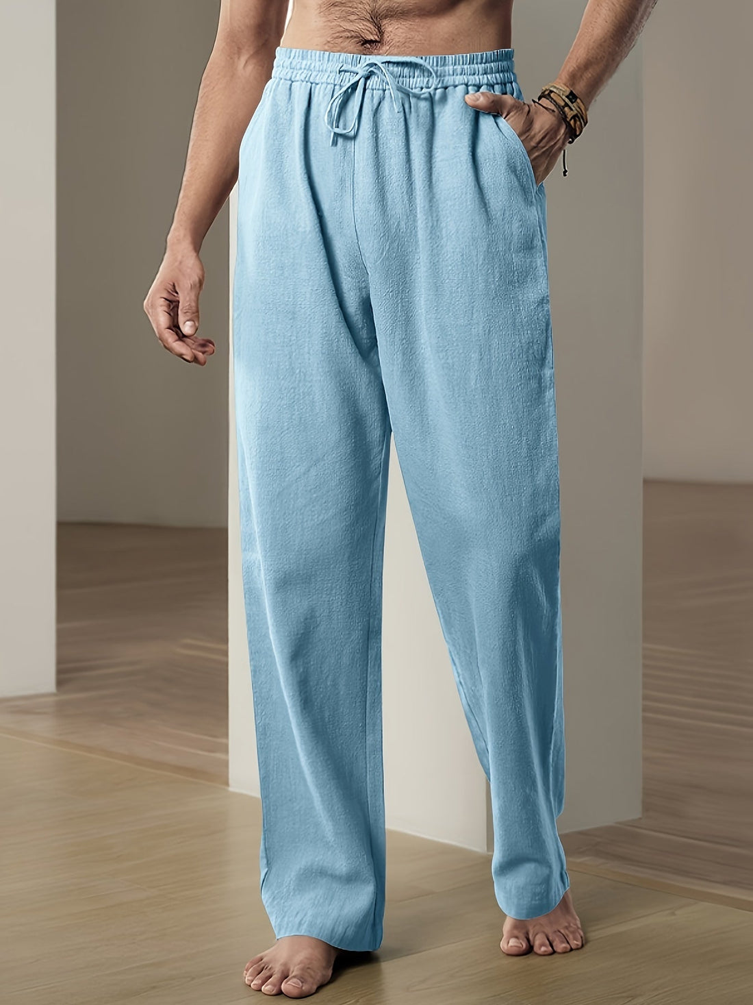Lightweight Relaxed Drawstring Lounge Pants