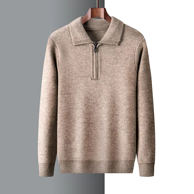 Soft Knit Regular Fit Short Zipper Sweater