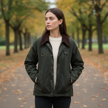  Corduroy Collar - Snap Button Closure Jacket