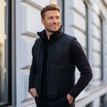 Men's Puffer Vest – Slim Fit – Padded Lightweight Insulation – High Collar