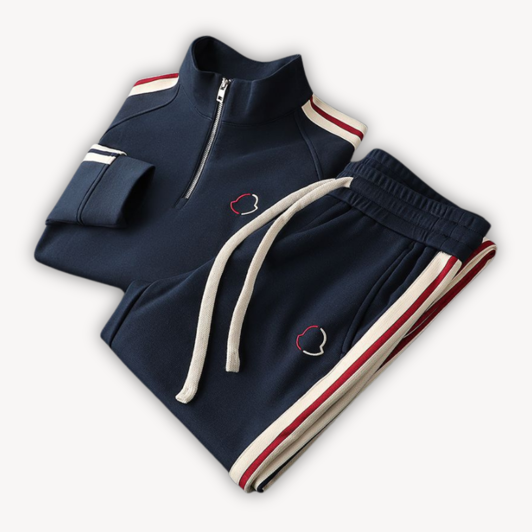 Adjustable Waist High Collar Zip Training Set