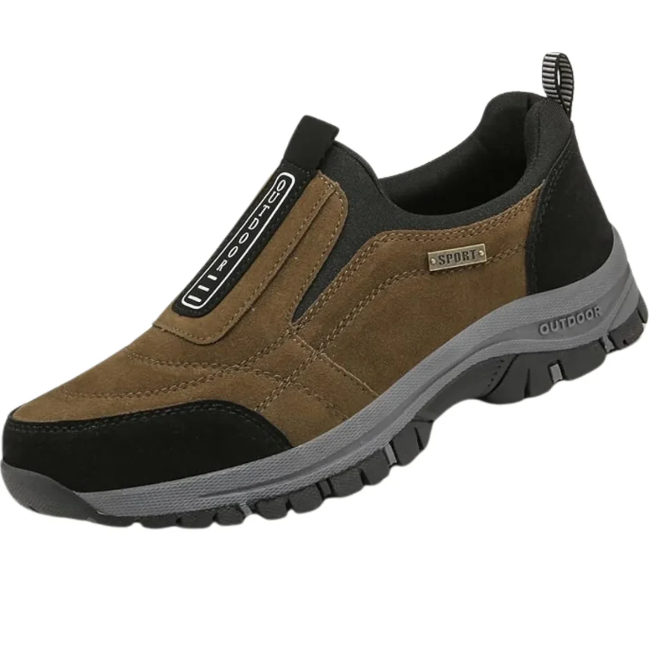 Slip-On Rugged Ankle Support Hiking Shoes