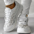Women's Sneakers – Breathable Mesh Upper – Lightly Cushioned Sole – Casual Fit