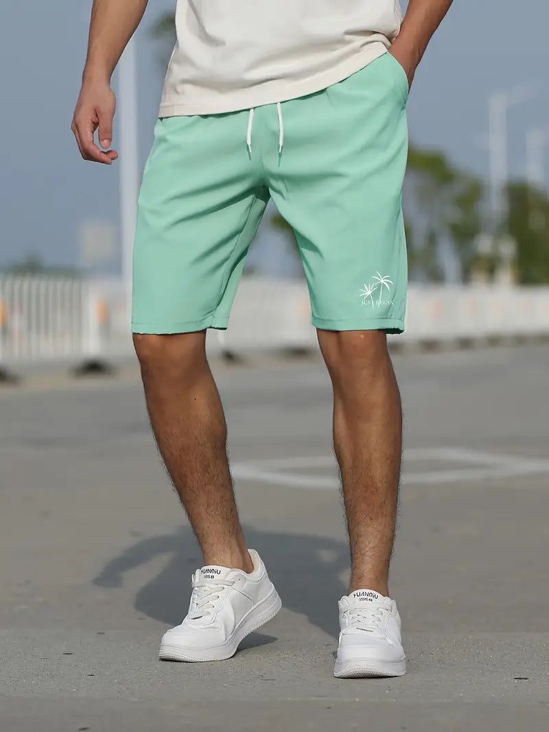 Quick-Dry Elastic Waist Swim Shorts