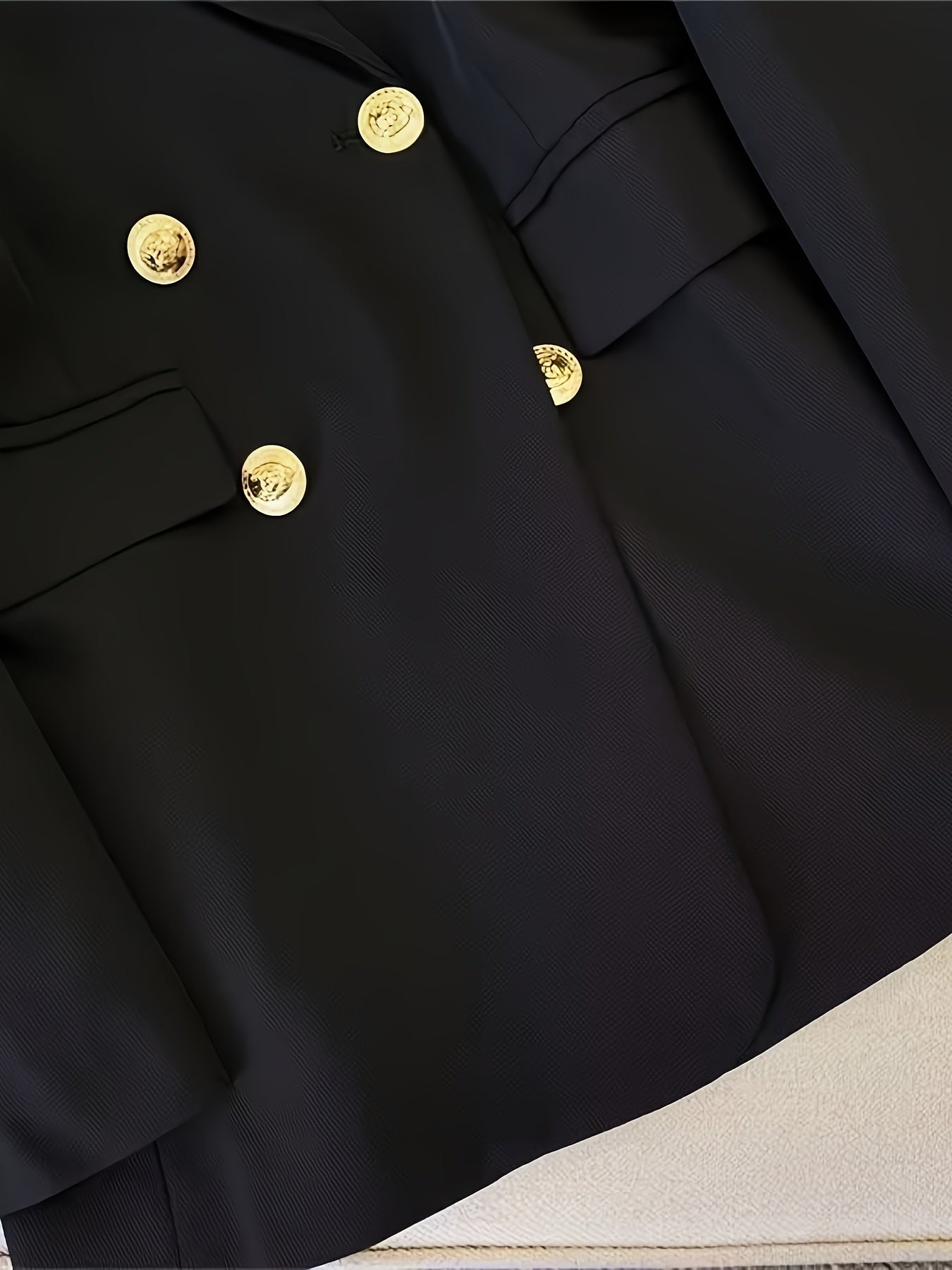 Women's Blazer - Double-Breasted - Sculpted Fit - Notch Lapels - Formal Look