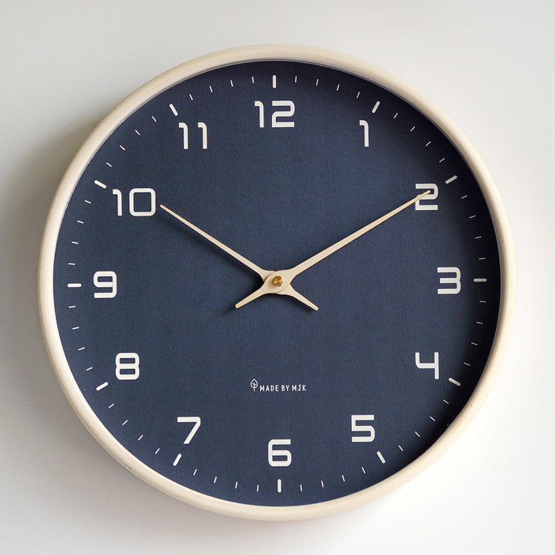 Minimalist Wood Arabic Numerals Wall Clock