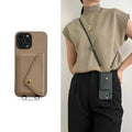 Leather Card Pocket Crossbody Phone Case