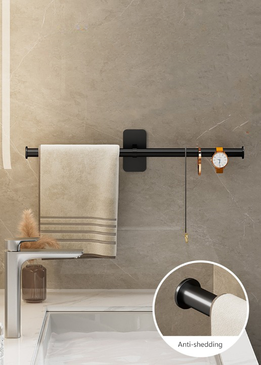 Minimalist Wall-Mounted Towel Bar