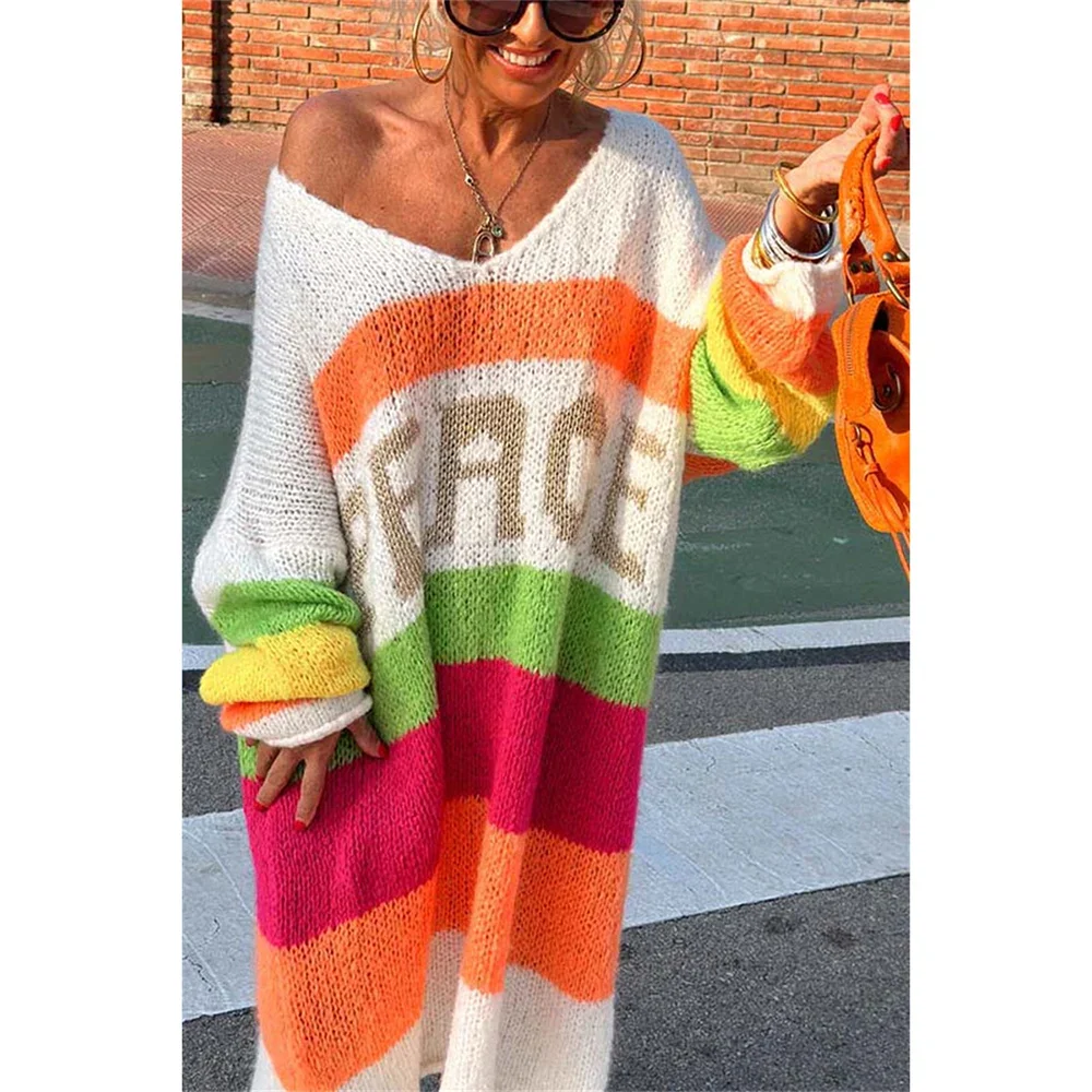 Oversized Off Shoulder Wool Sweater