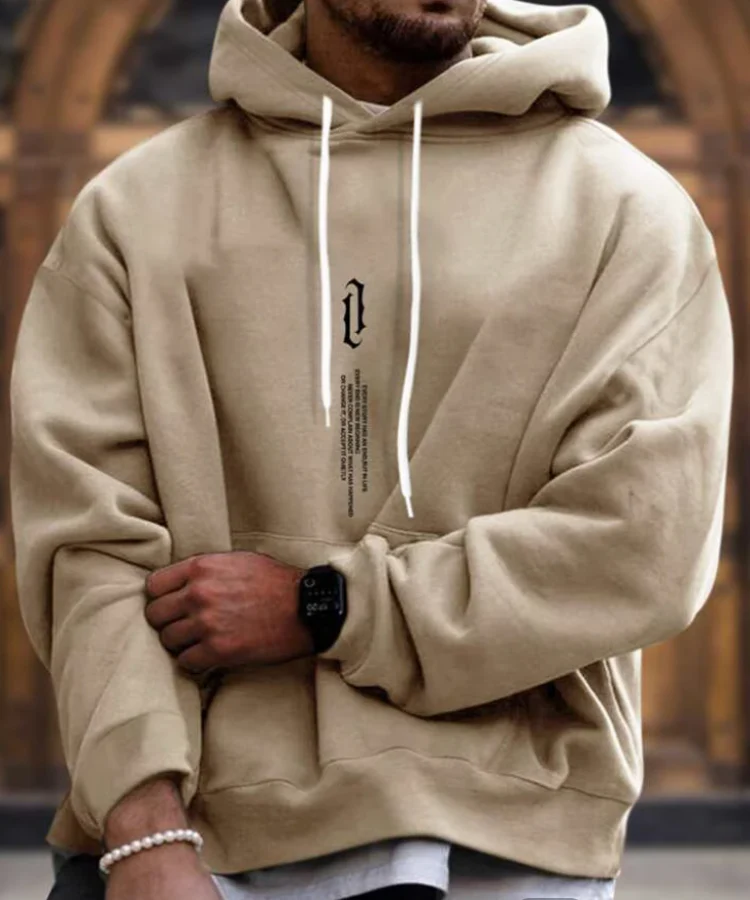 Graphic Oversized Fit Pullover Hoodie