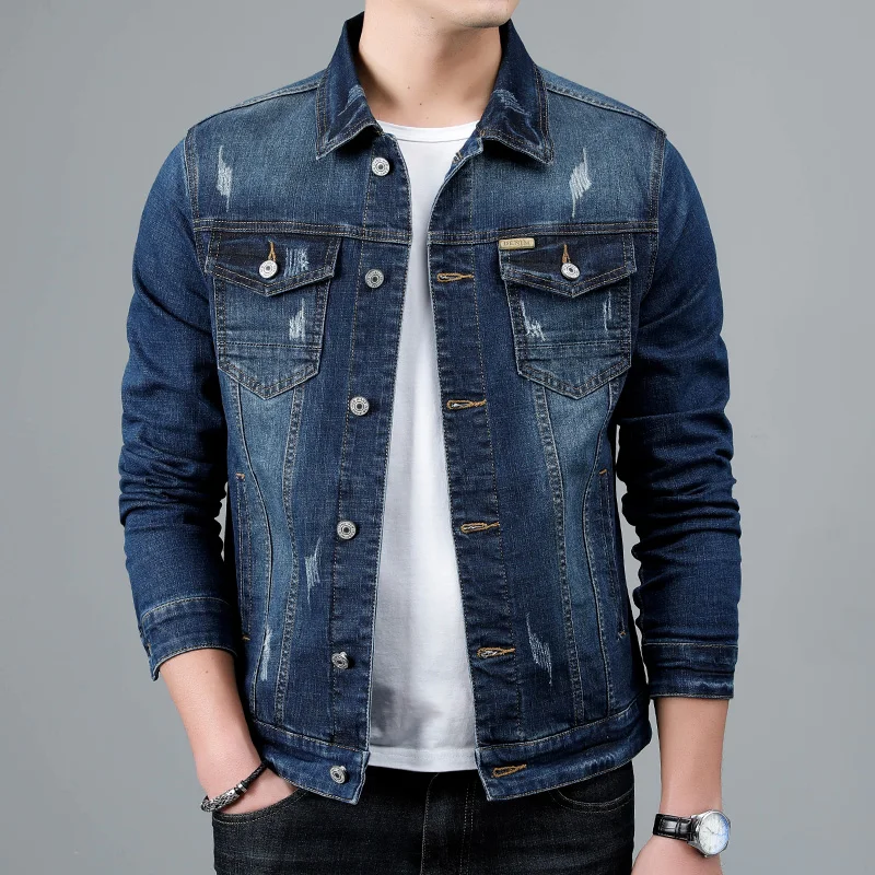 Distressed Vintage Regular Fit Denim Jacket