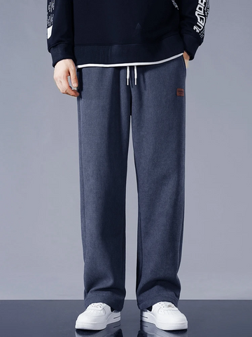 Corduroy Fleece Lined Loose Fit Jogger Pants