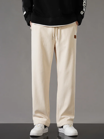 Fleece Lined Corduroy Loose Fit Jogger Pants