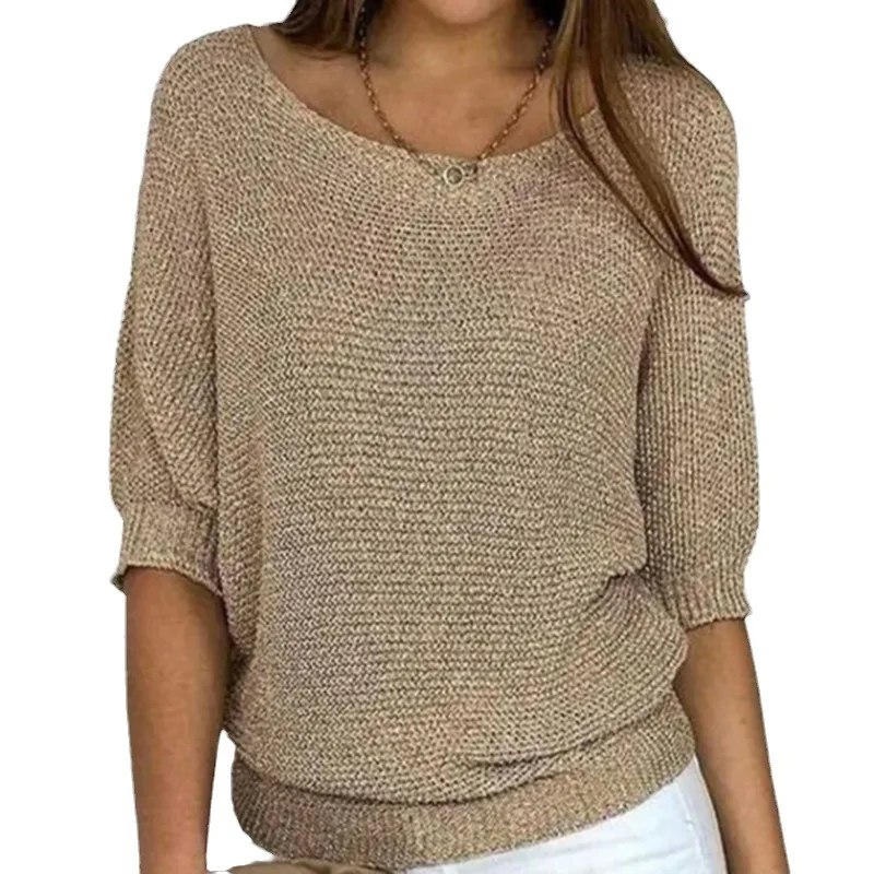 Puff Sleeve Relaxed Fit Knit Top