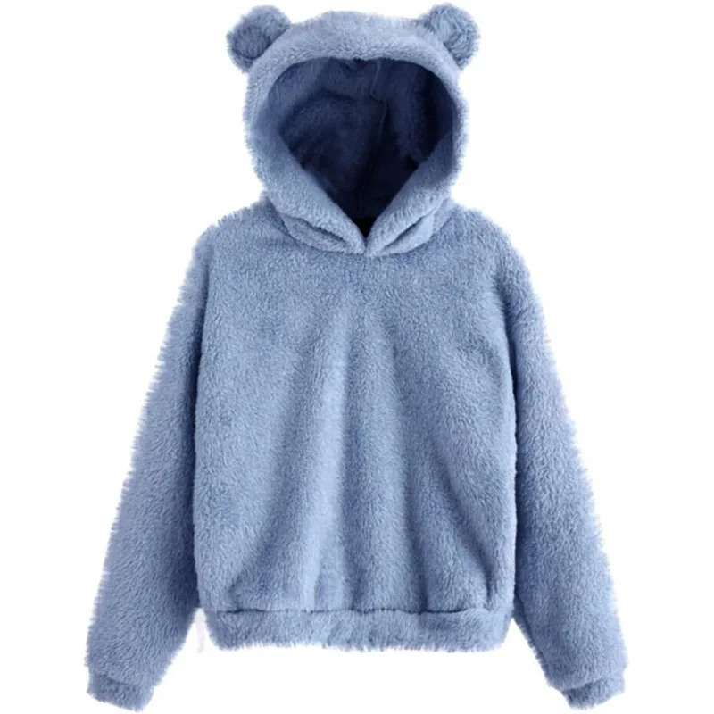 Relaxed Fleece Ear Accent Hoodie