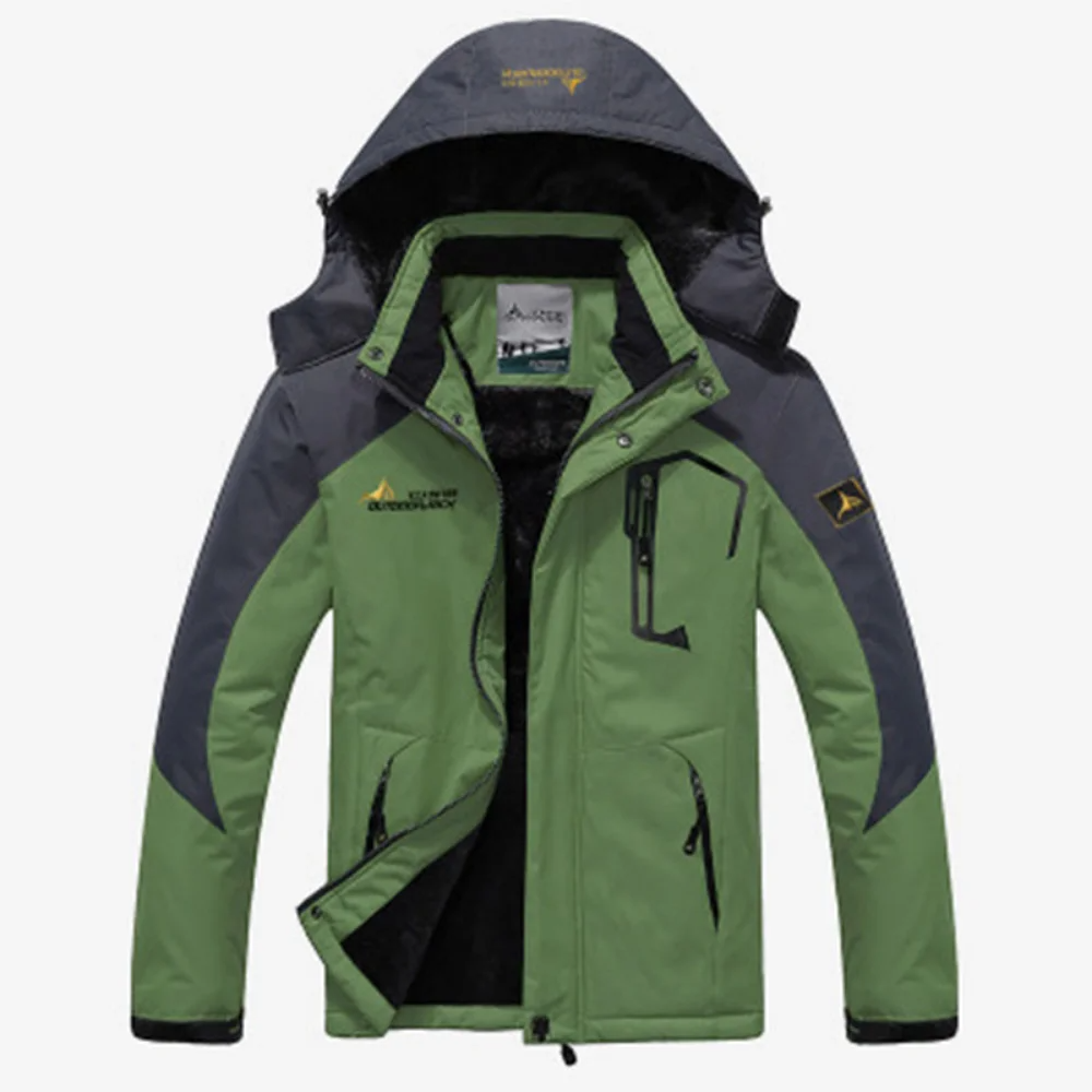 Windproof Faux Fur Lined Parka Jacket