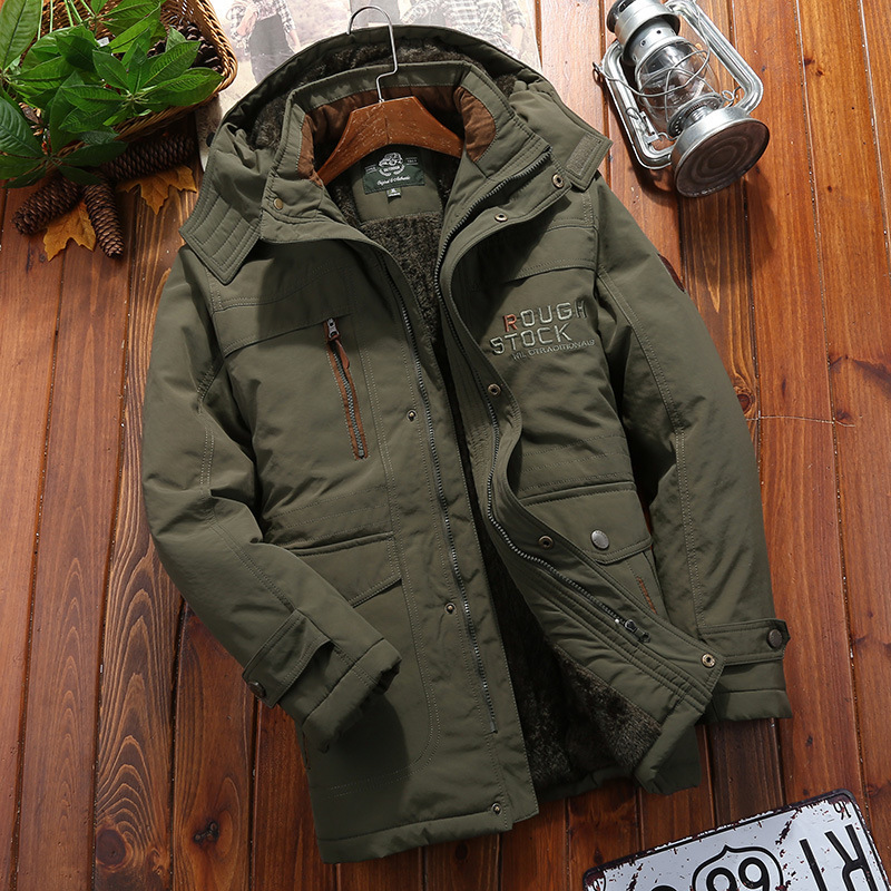 Plush Lined Hooded Loose Fit Coat