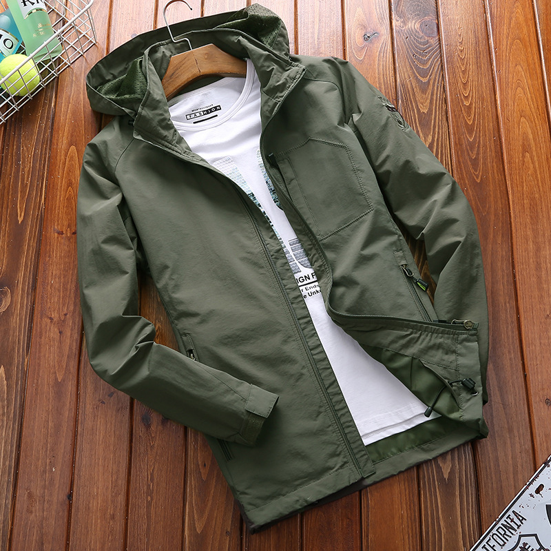 Water-Resistant Mesh Lined Relaxed Hooded Jacket