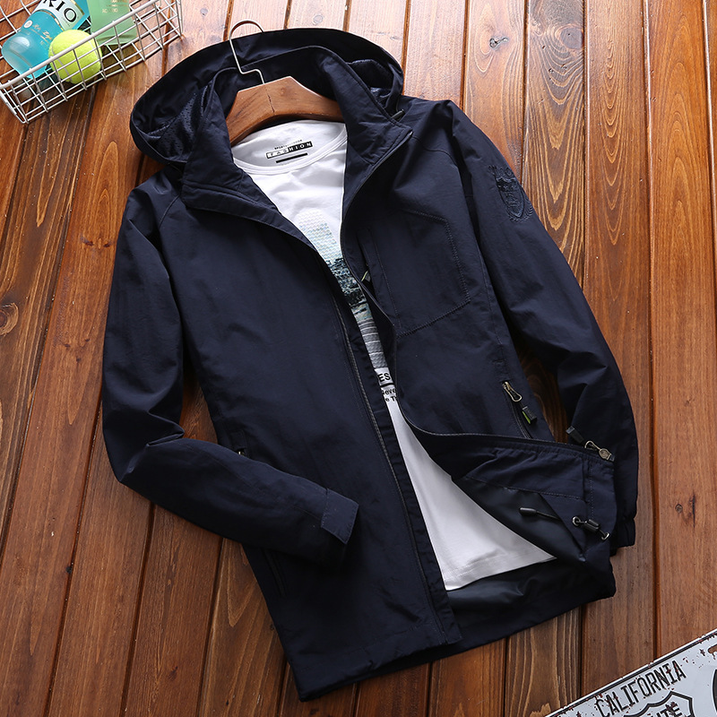 Water-Resistant Mesh Lined Relaxed Hooded Jacket