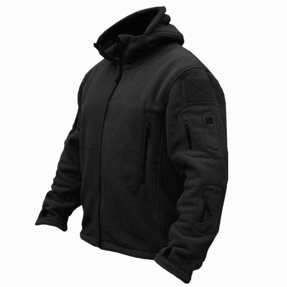 Thermal Fleece Tactical Hooded Jacket