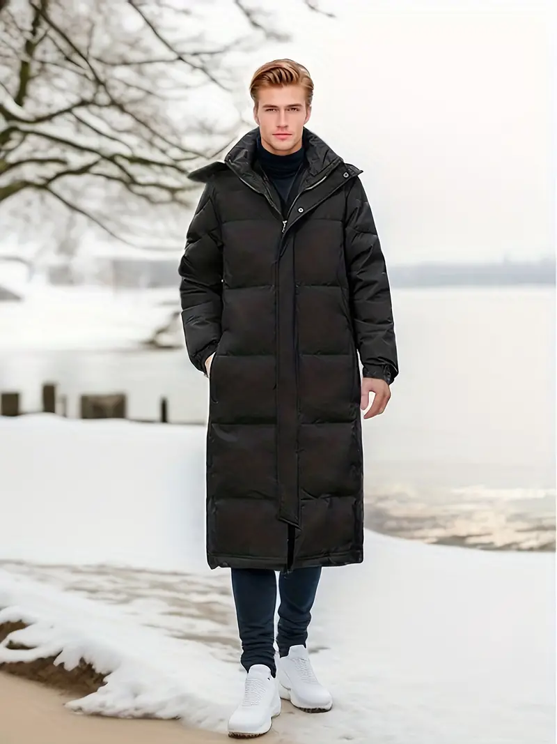 Quilted Hooded Relaxed Fit Puffer Coat