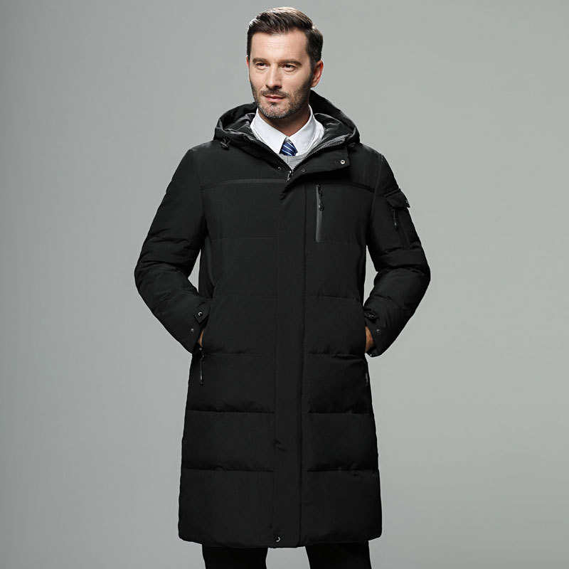 Water Resistant Hooded Full Length Puffer Jacket