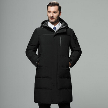 Water Resistant Hooded Full Length Puffer Jacket