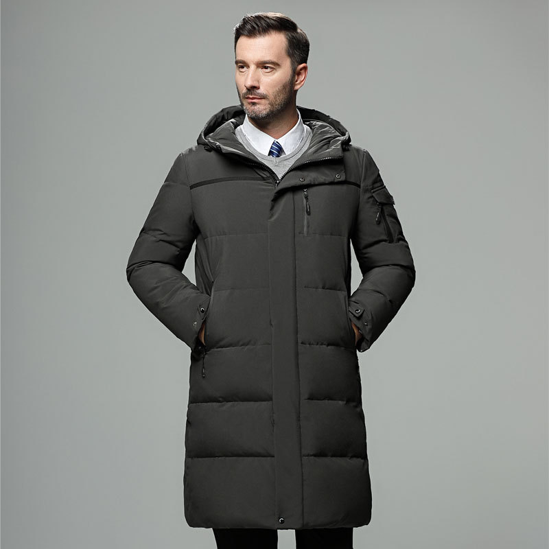 Water Resistant Hooded Full Length Puffer Jacket