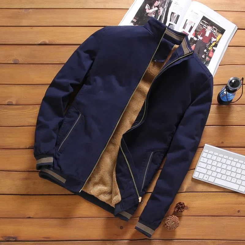 Fleece Lined Casual Fit Pilot Jacket