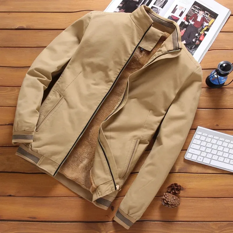 Fleece Lined Casual Fit Pilot Jacket