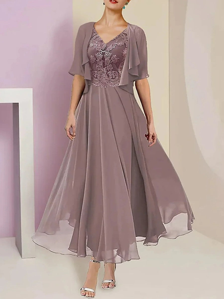 Embroidered Flowy Fit Maxi Dress