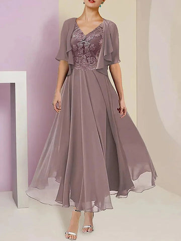 Embroidered Flowy Fit Maxi Dress