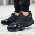 Men's Sneakers – Breathable Mesh – Adjustable Closure – Shock-Absorbing Rubber Sole