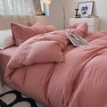Washed Cotton Wrinkled Duvet Cover Set