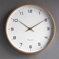 Minimalist Wood Arabic Numerals Wall Clock