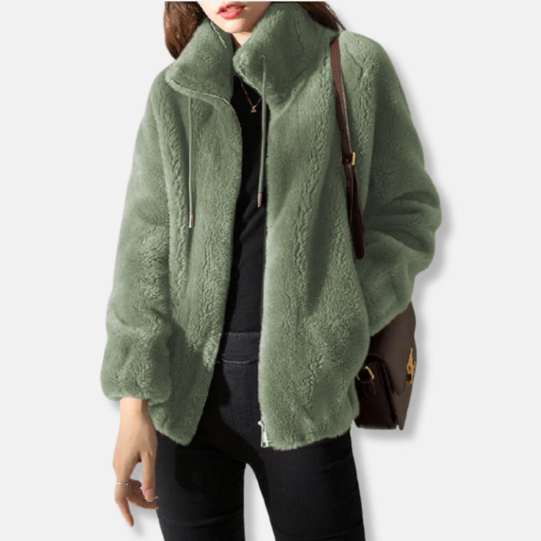 Full Zip Relaxed Fit Fleece Jacket