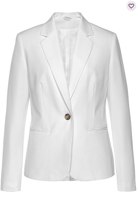 Wool Blend Tailored Fit Blazer Jacket