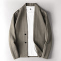 Women's Cardigan – Relaxed Fit – Soft Chunky Knit – Shawl Collar – Button Closure