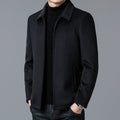 Men's Jacket – Tailored Fit – Soft Luxury Fabric – Zipper Closure – Hip Length
