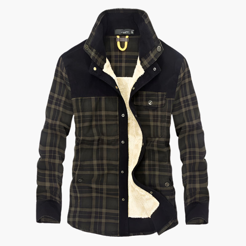 Fleece Lined Relaxed Fit Shirt Jacket