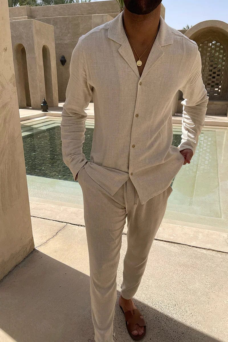 Light Breathable Relaxed Fit Shirt & Pants Set