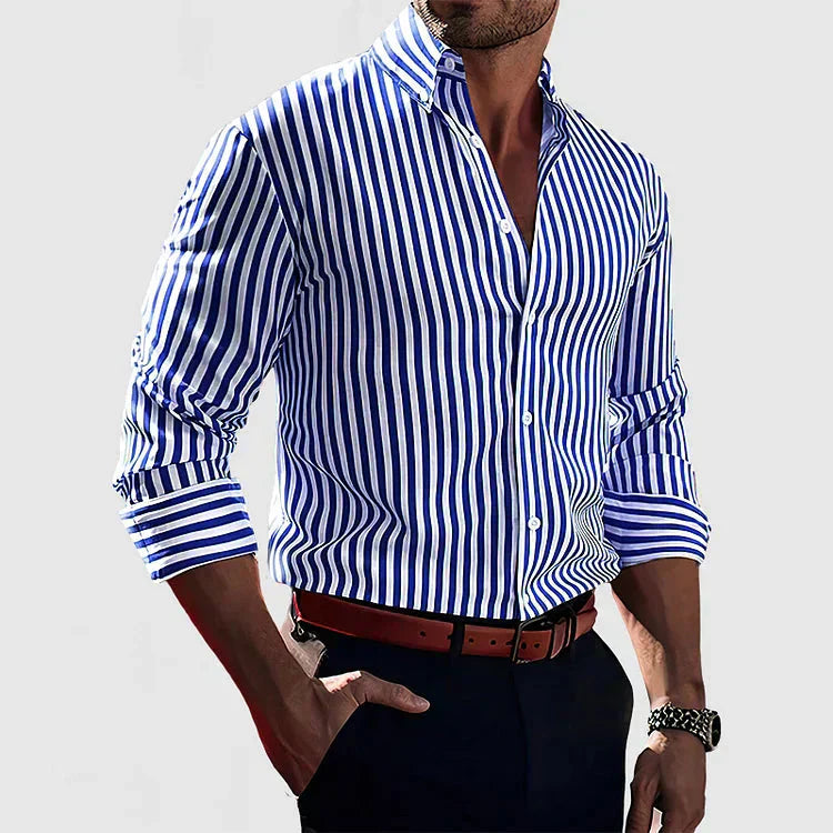 Breathable Striped Slim Fit Shirt