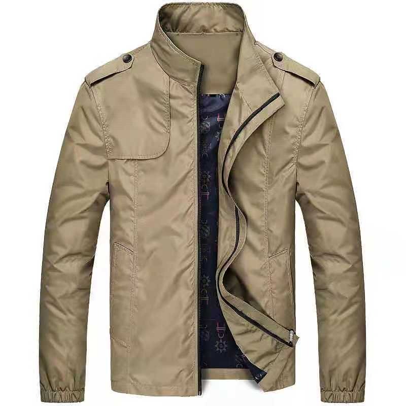 Woven Blend Dual Zipper Slim Fit Jacket