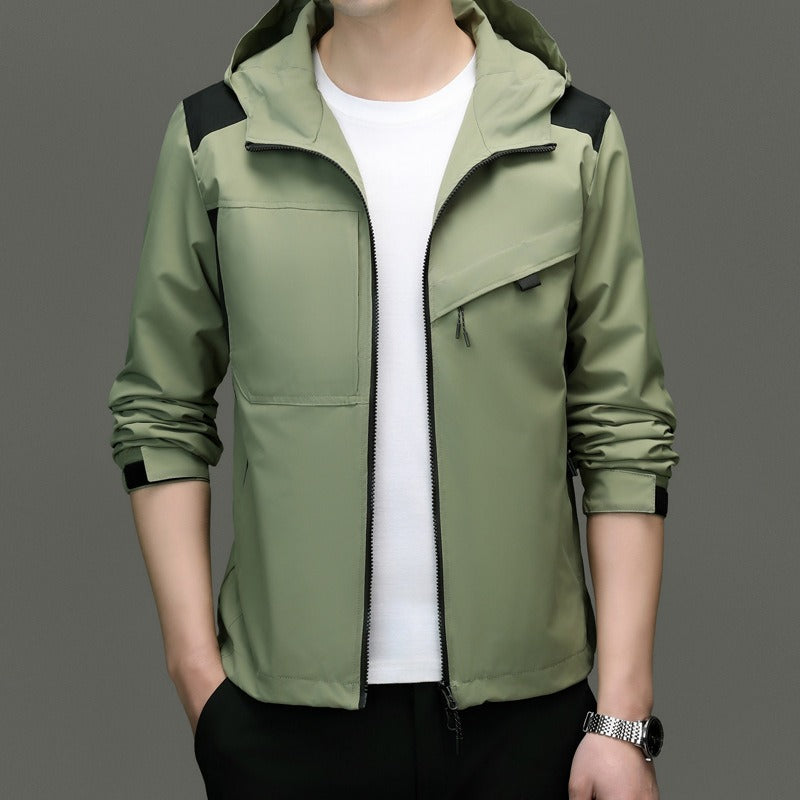 Weather-Resistant Adjustable Fit Hooded Jacket