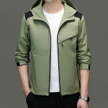 Weather-Resistant Adjustable Fit Hooded Jacket