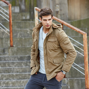 Sherpa Hood Loose Fit Jacket