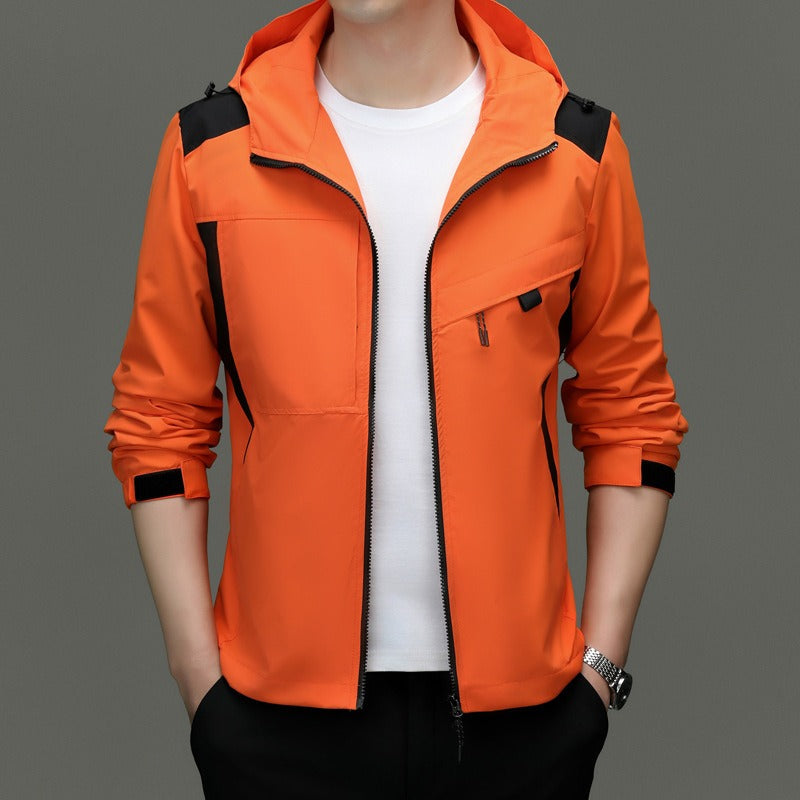 Weather-Resistant Adjustable Fit Hooded Jacket