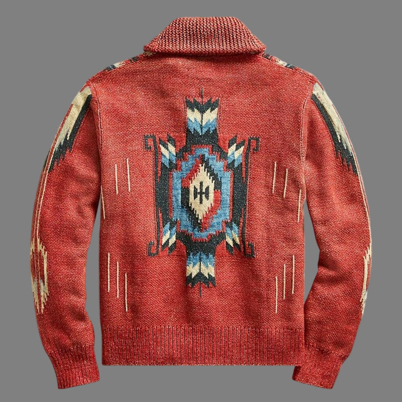Wool Blend Shawl Collar Relaxed Fit Cardigan