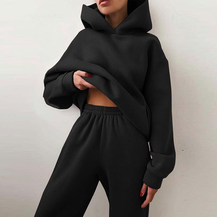 Cotton Blend Oversized Fit Two-Piece Set