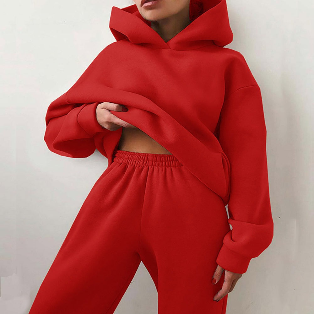 Cotton Blend Oversized Fit Two-Piece Set